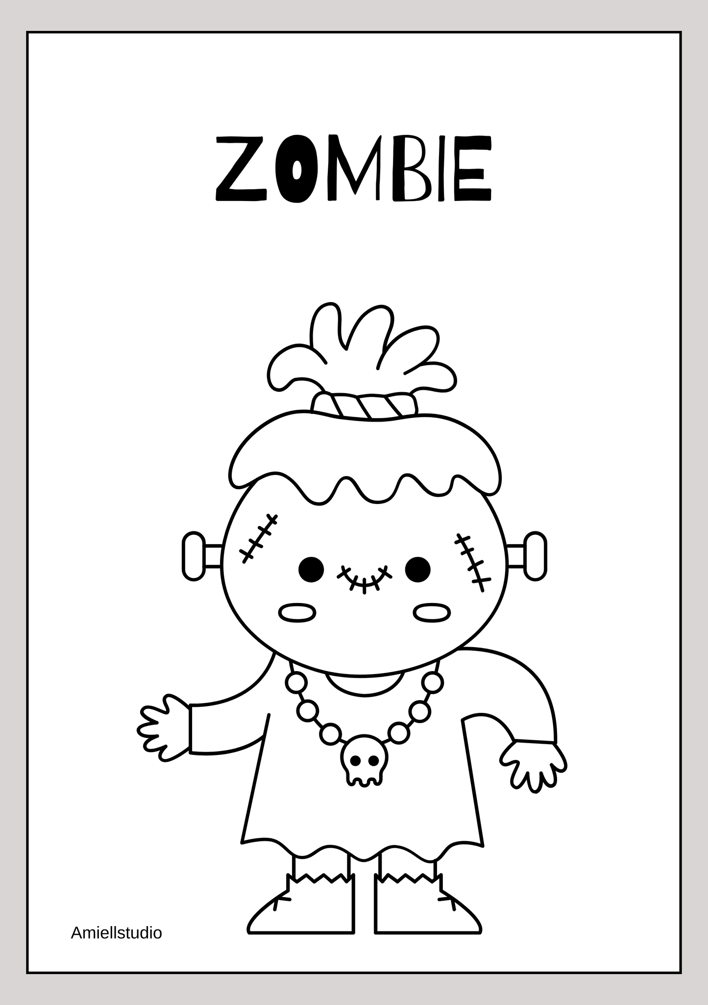 Children's Halloween Colouring Book