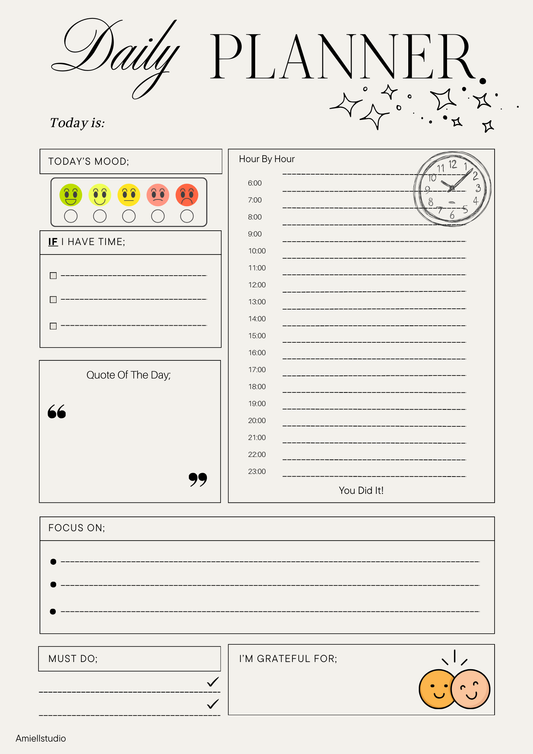 Daily Planner Sheet