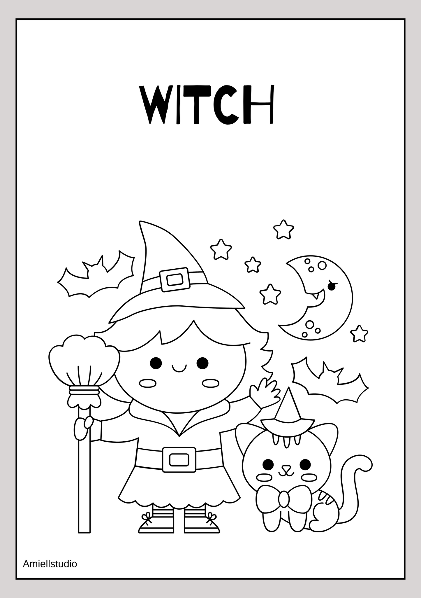 Children's Halloween Colouring Book