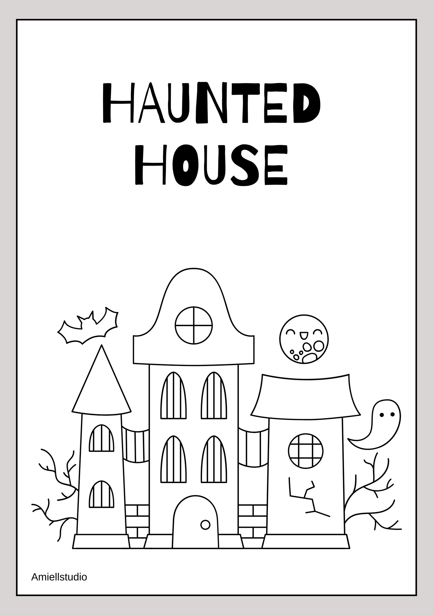 Children's Halloween Colouring Book